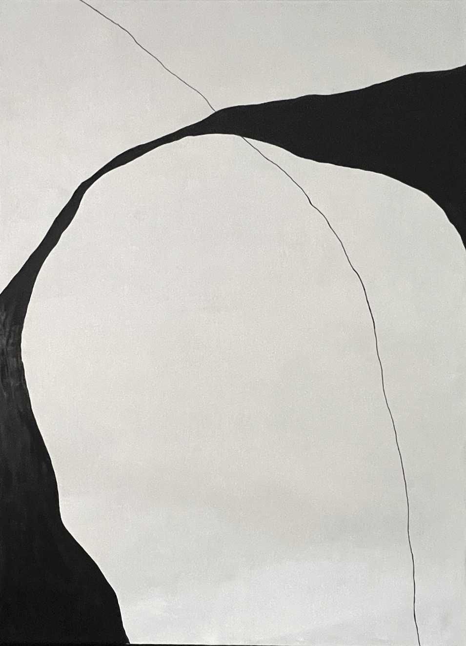 Obraz abstrakcja "LINE" 100 x 140, akryl na płótnie   Bauhaus  Japandi