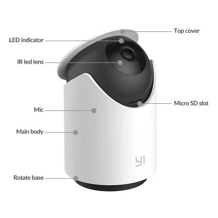 IP-camera YI Dome U 2K, видеонаблюдение, YI Home, видеоняня