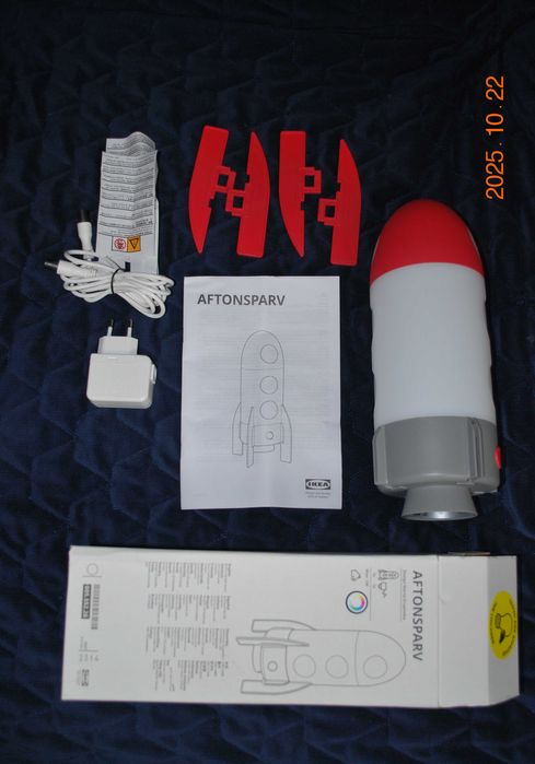 Ikea rakieta lampka led wielobarwna AFTONSPARV