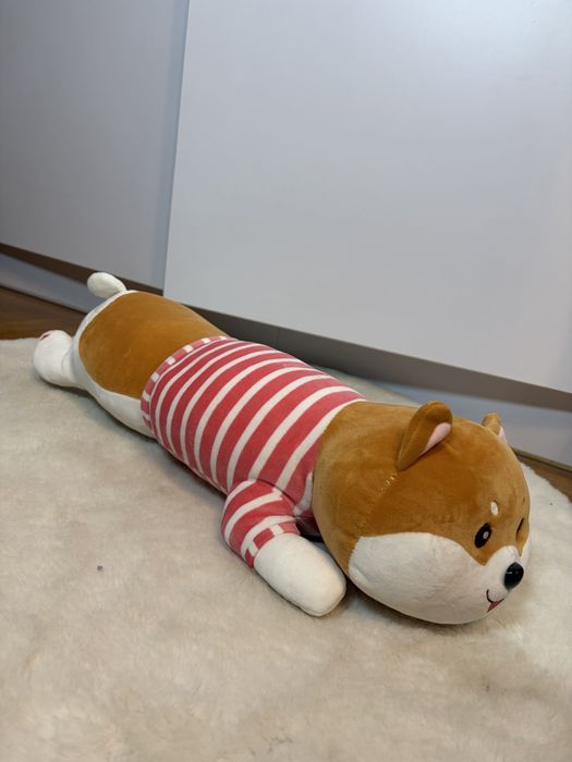 Maskotka pies akita 60cm maskotka pies shiba piesek pluszowy miś 60