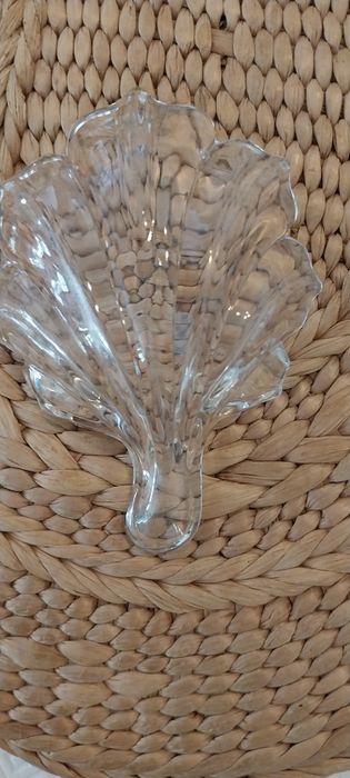 Manteigueira em forma de parra em vidro antigo