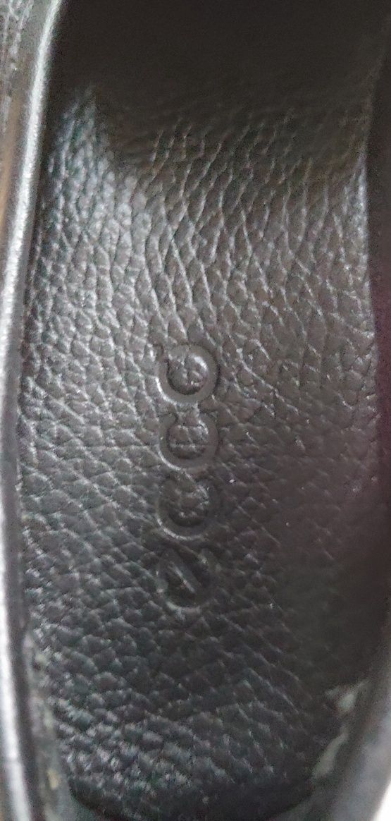 Mokasyny damskie ecco 39, buty czarne