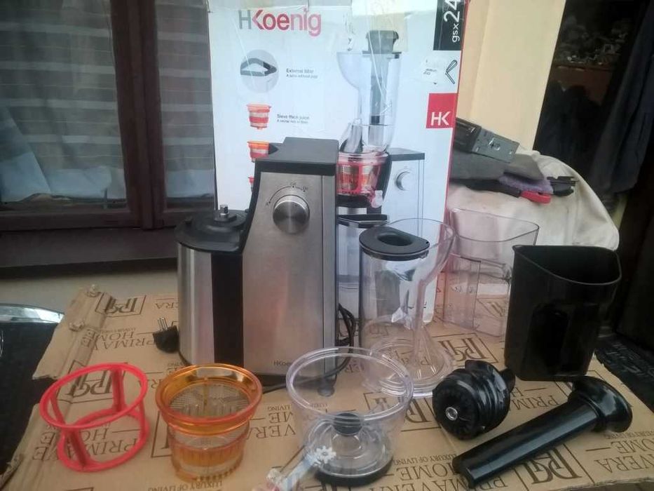 NOWA Wyciskarka wolnoobrotowa Sok/Sorbet/Przecier H.KOENIG GSX24 400W