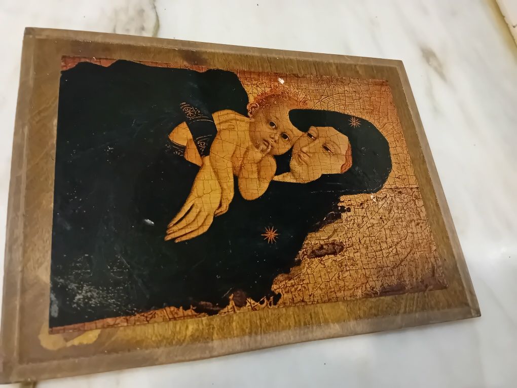 Conjunto de 2 Quadros Antigos Pequenos