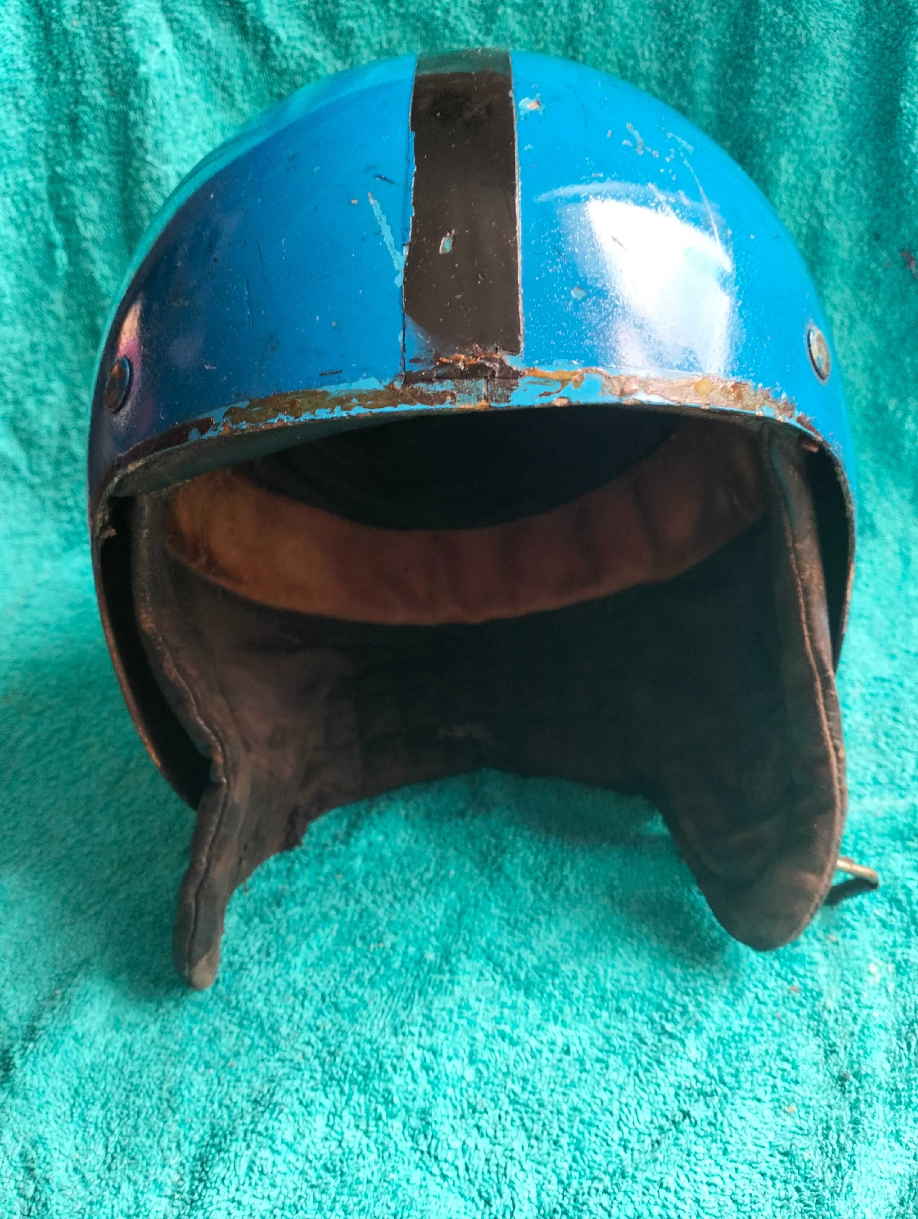 Kask na motor Orzeszek unikat do renowacji, z czasów PRL 1967r