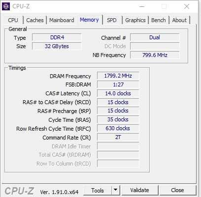 Team T-Force DDR4 3600 32GB (2 x 16GB) C14-15-15-35 Samsung B-die