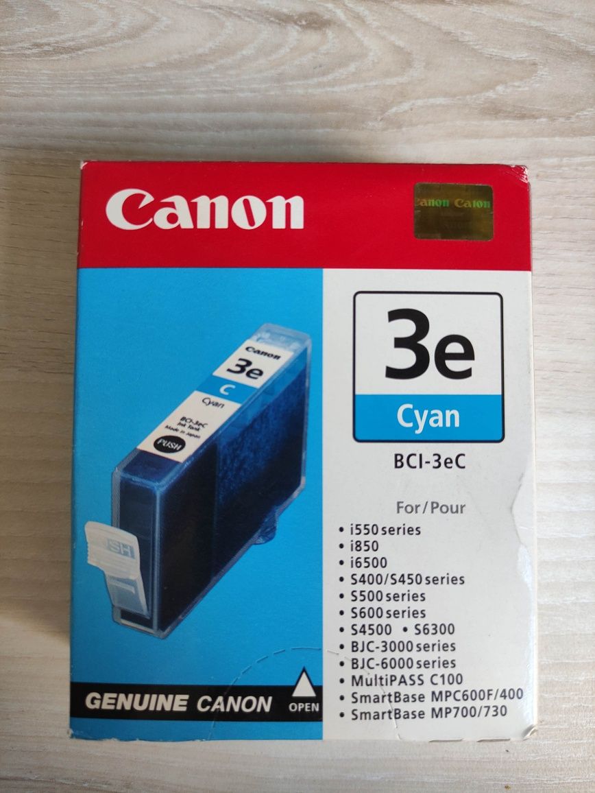 ORYGINAŁ Canon BCI-3BK, 3eC, BCI-3eM tusz czarny, zółty, magenta, blue