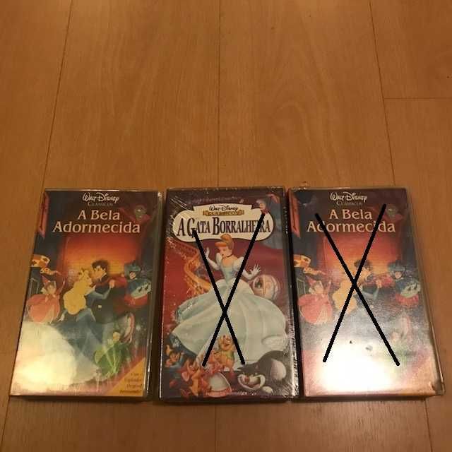 Filmes da DISNEY em VHS - Item Novo em Embalagem Original