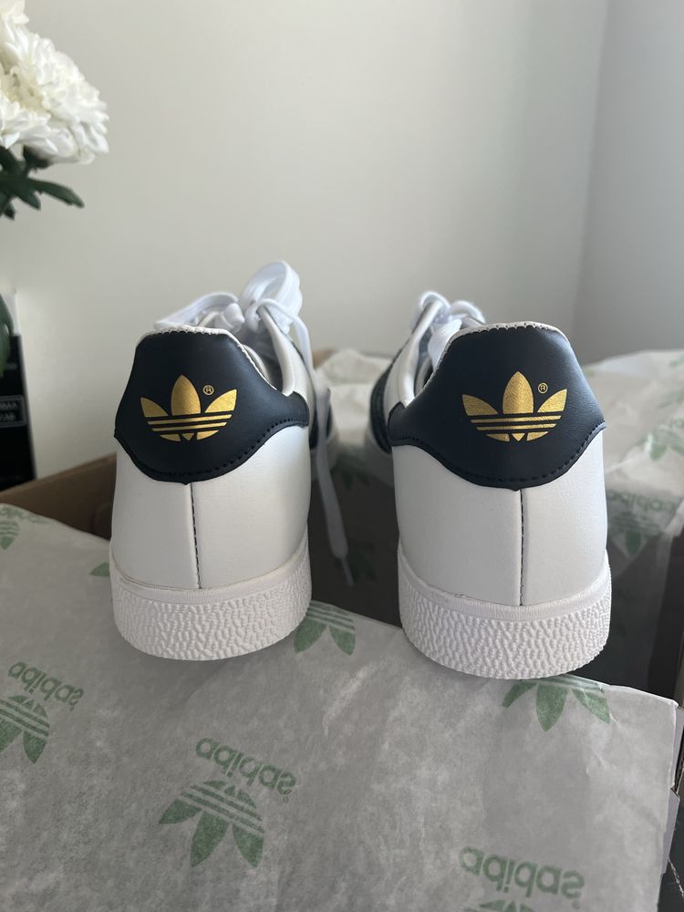 Чоловічі кросівки Adidas Gazelle 44р White Black