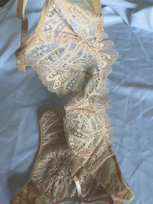 Комплект білизна ліф трусики сітка мереживо