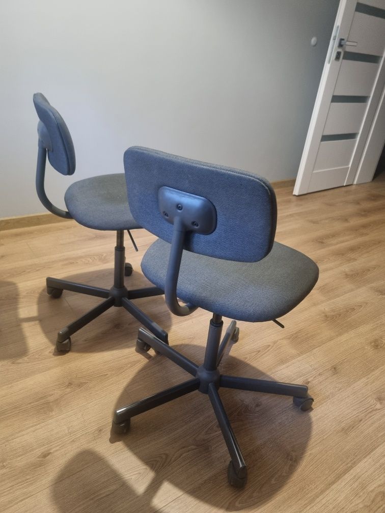 IKEA BLECKBERGET Krzesła obrotowe 2 szt