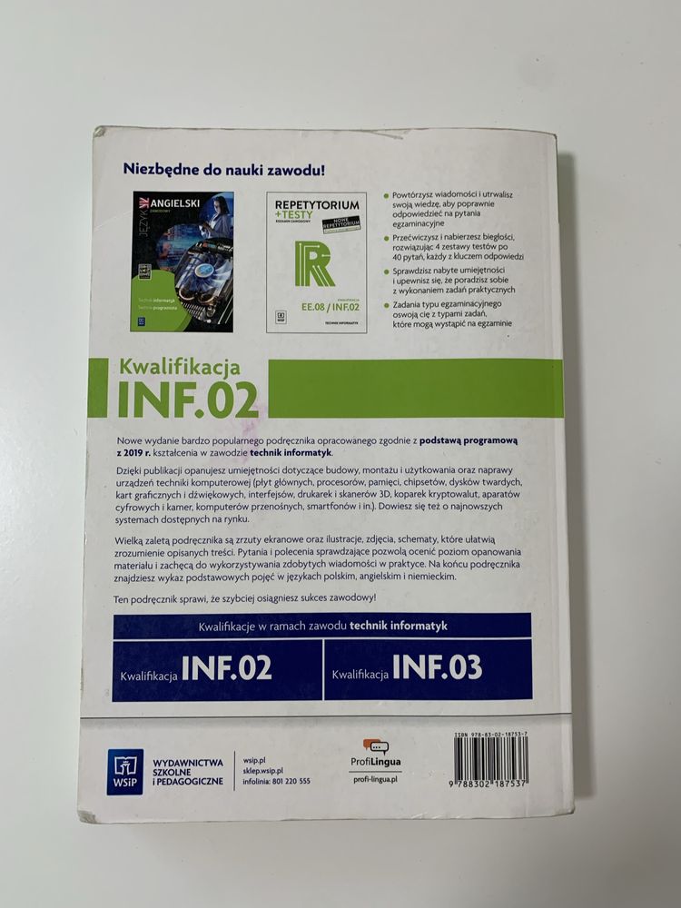Administracja i eksploatacja systemów komputerowych cz. 1, INF.02
