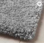 Dywan Ikea szary. Z ktotkim wlosiem