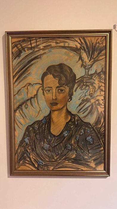 portret kobiety sygnowany "Jan Witkiewicz 1936" - polecam!