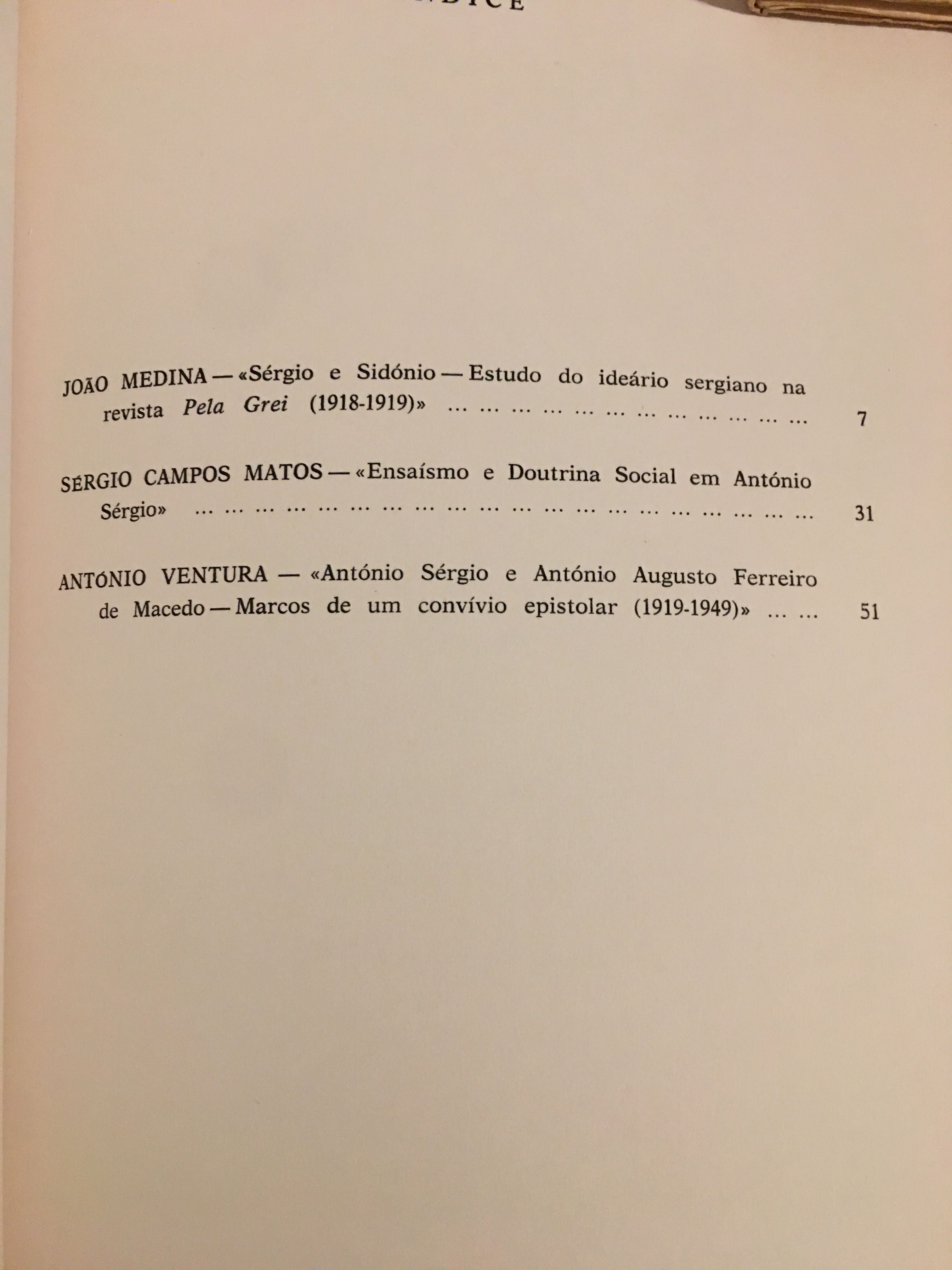 António Sérgio/ Manuel Antunes/ Pires de Lima