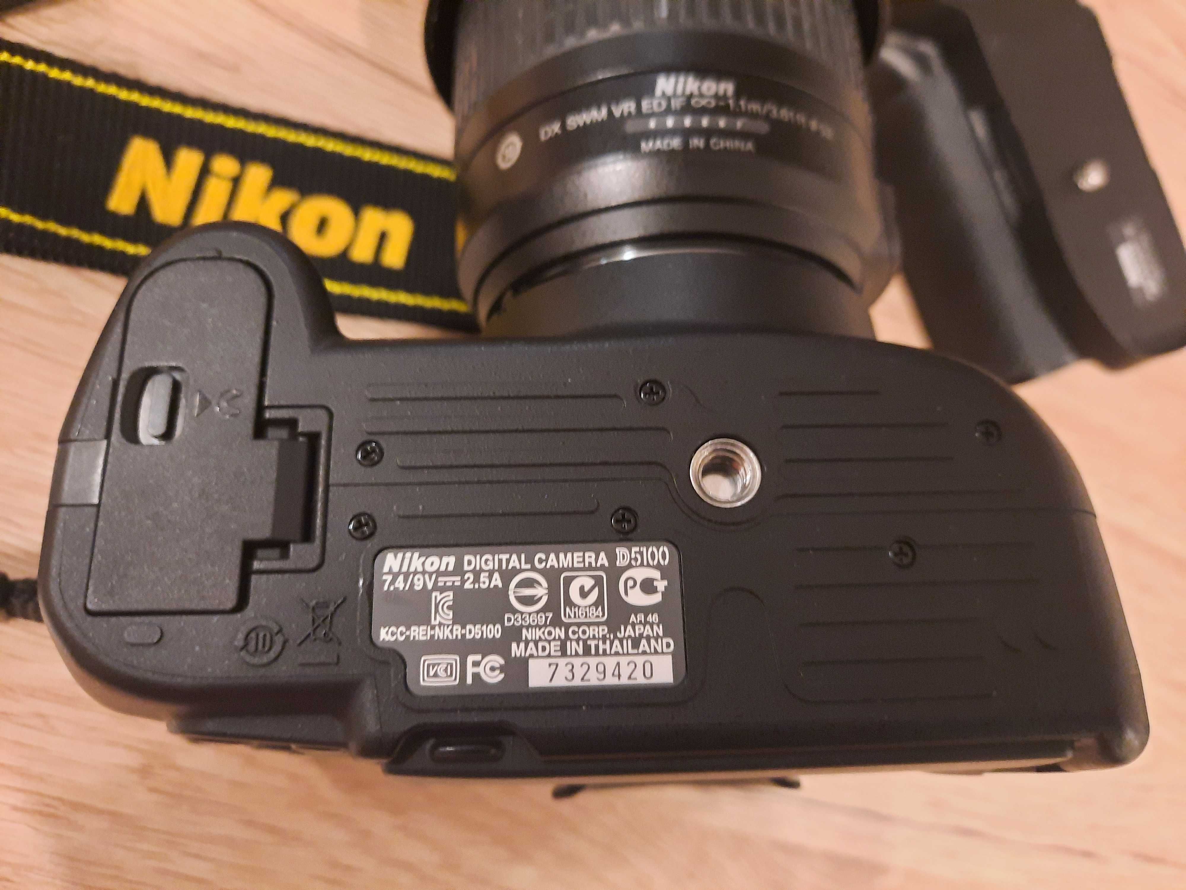 Zestaw Nikon D5100 prawie jak nowy, przebieg tylko 4449 ! OKAZJA !