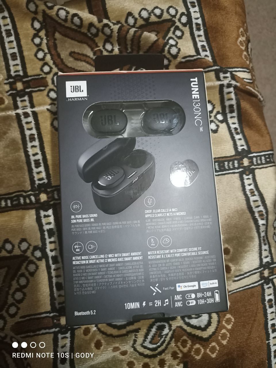 Навушники JBL Tune Buds Black