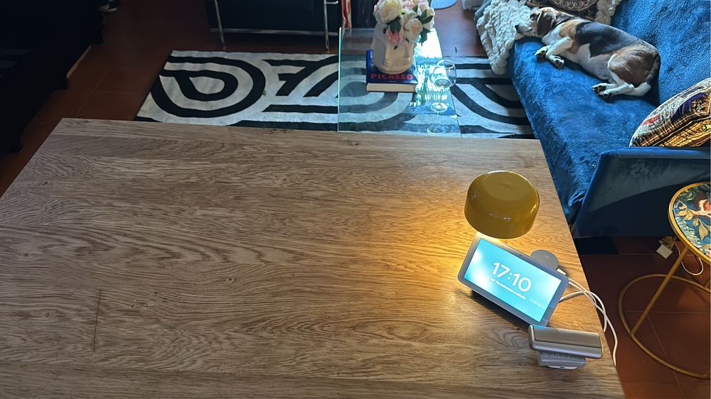 Mesa de centro de vidro