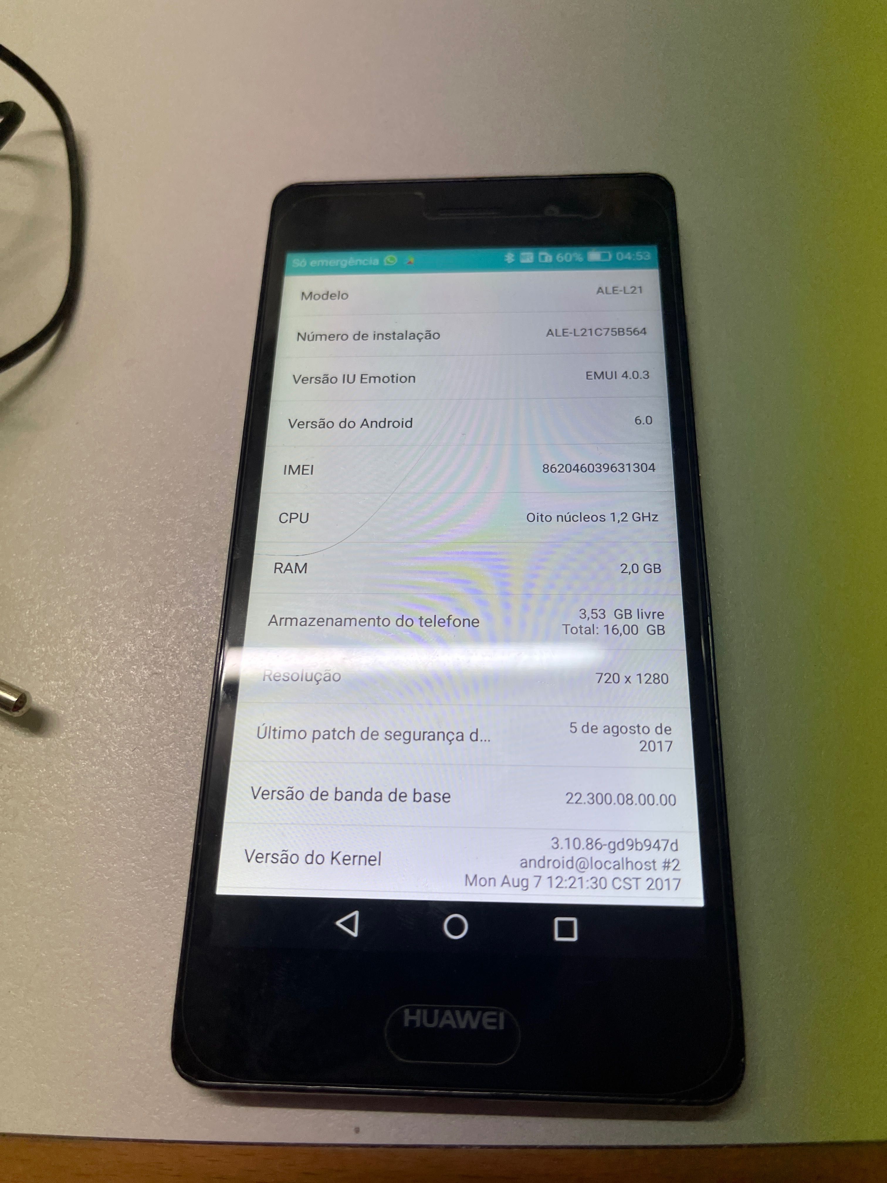 Huawei P8lite em bom estado