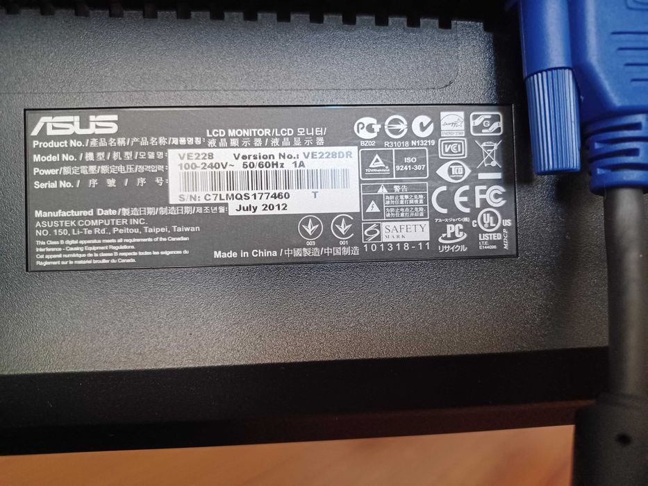 Monitor Asus 21,5"