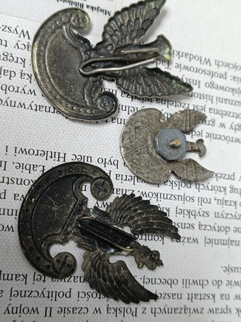 Orzełki wojskowe - 3 szt.