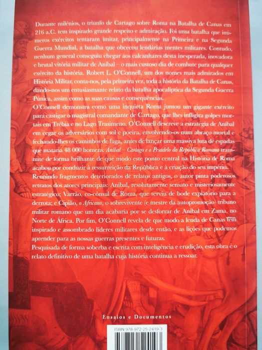 Livro "Aníbal - Cartago e o Pesadelo da República Romana." c/portes