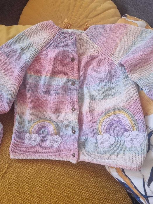 Sweterek Nex kolorowy tęcza 6,7 lat 122 cm