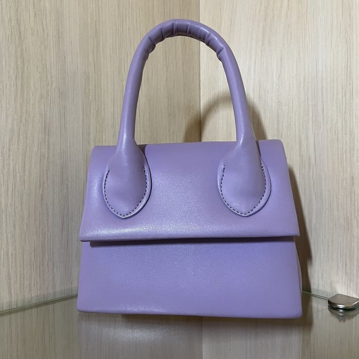 Женская лавандовая сумка в стиле Jacquemus