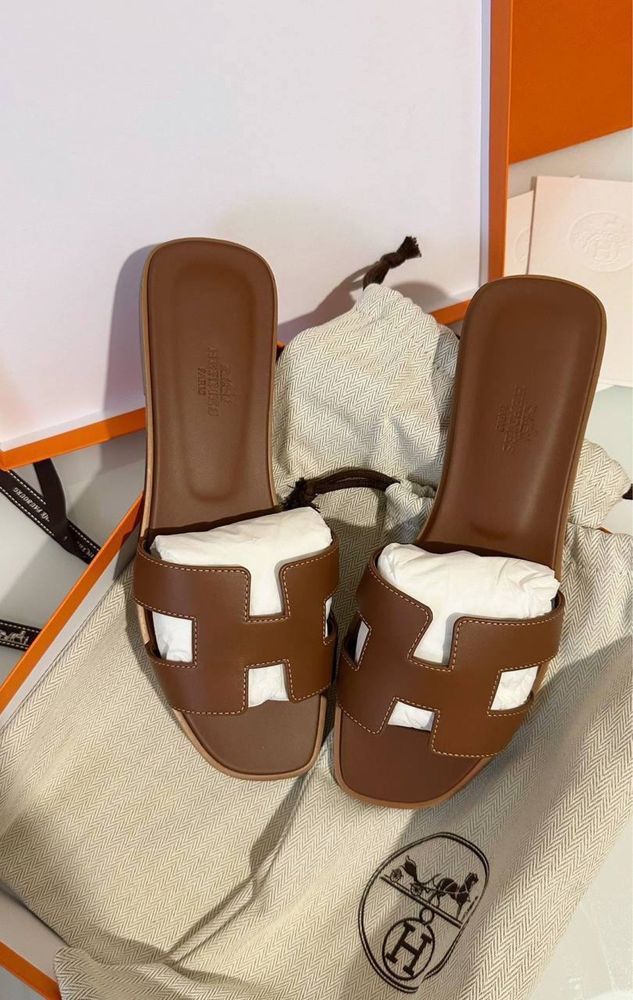 Шлепки Hermes Oran 39 нові