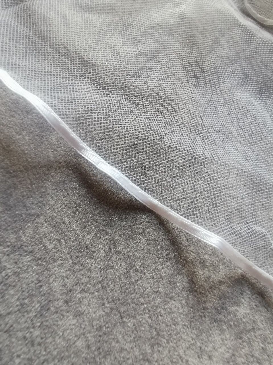 Welon ślubny biały 80 cm