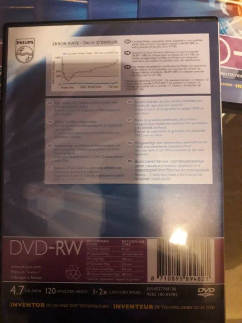 Диски DVD rv PHilips