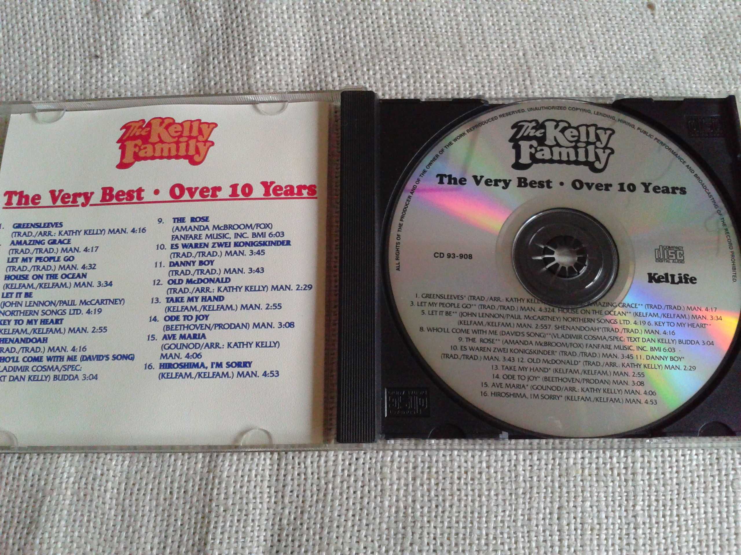 The Kelly Family - The Very Best, Over 10 Years  CD