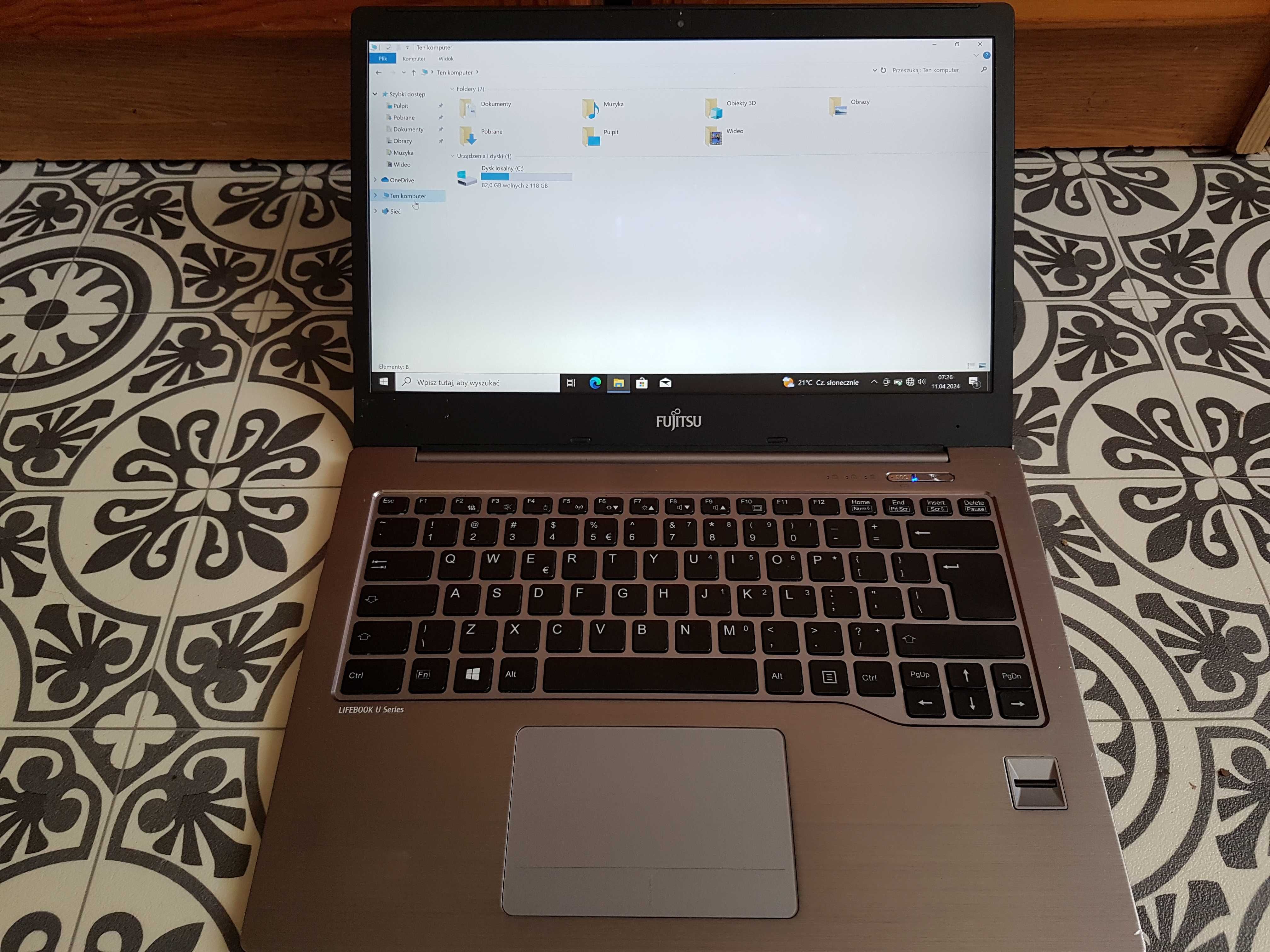 Ultrabook Fujitsu U904 6gb ram Core i7 matryca 4K SSD Win10 bat. 4,5h