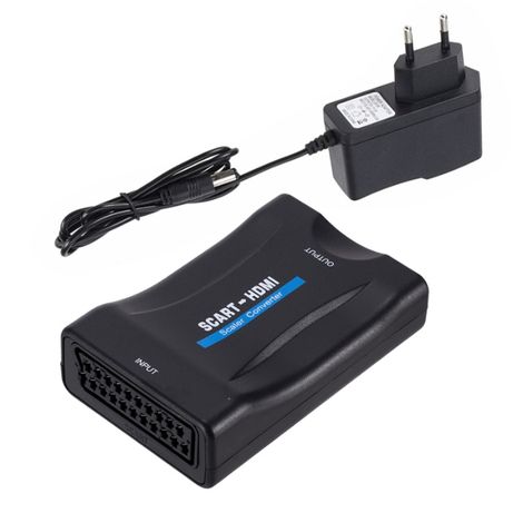 SCART to1080P Style HDMI Audio Converter Scaler Box w/USB Cable HDTV H