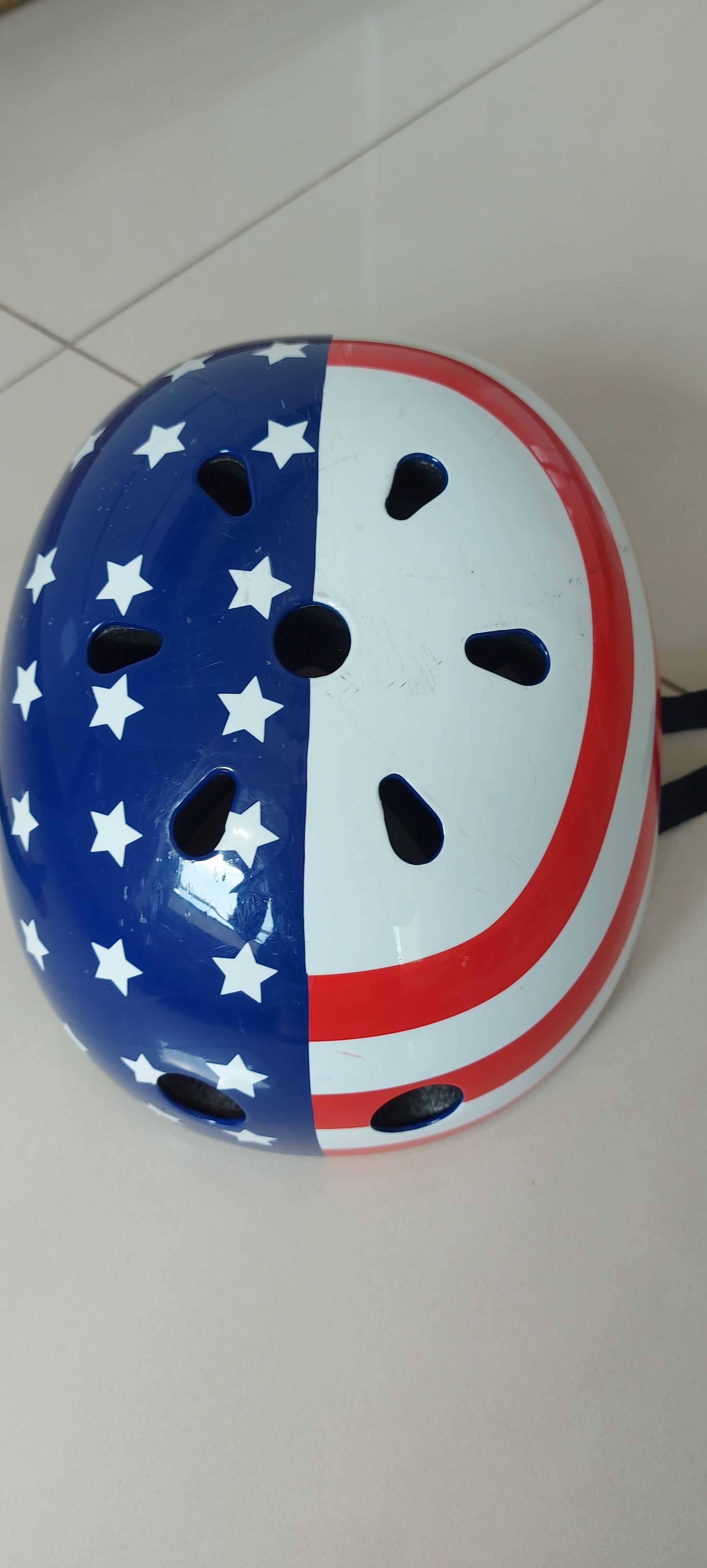 Kask na hulajnogę  deskorolkę, rolki, rozm. 52-58 cm