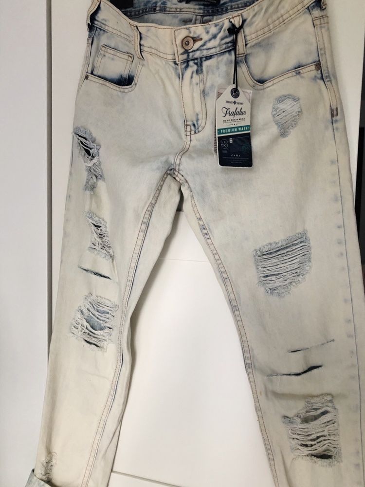 Spodnie jeansowe jeansy Zara Trafaluc rozmiar 34