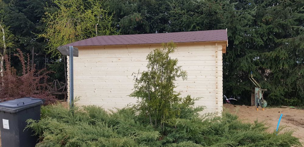 SOLIDNY domek letniskowy z balika aż 34 mm* 400 x 400 * 16 m2*ogrodowy