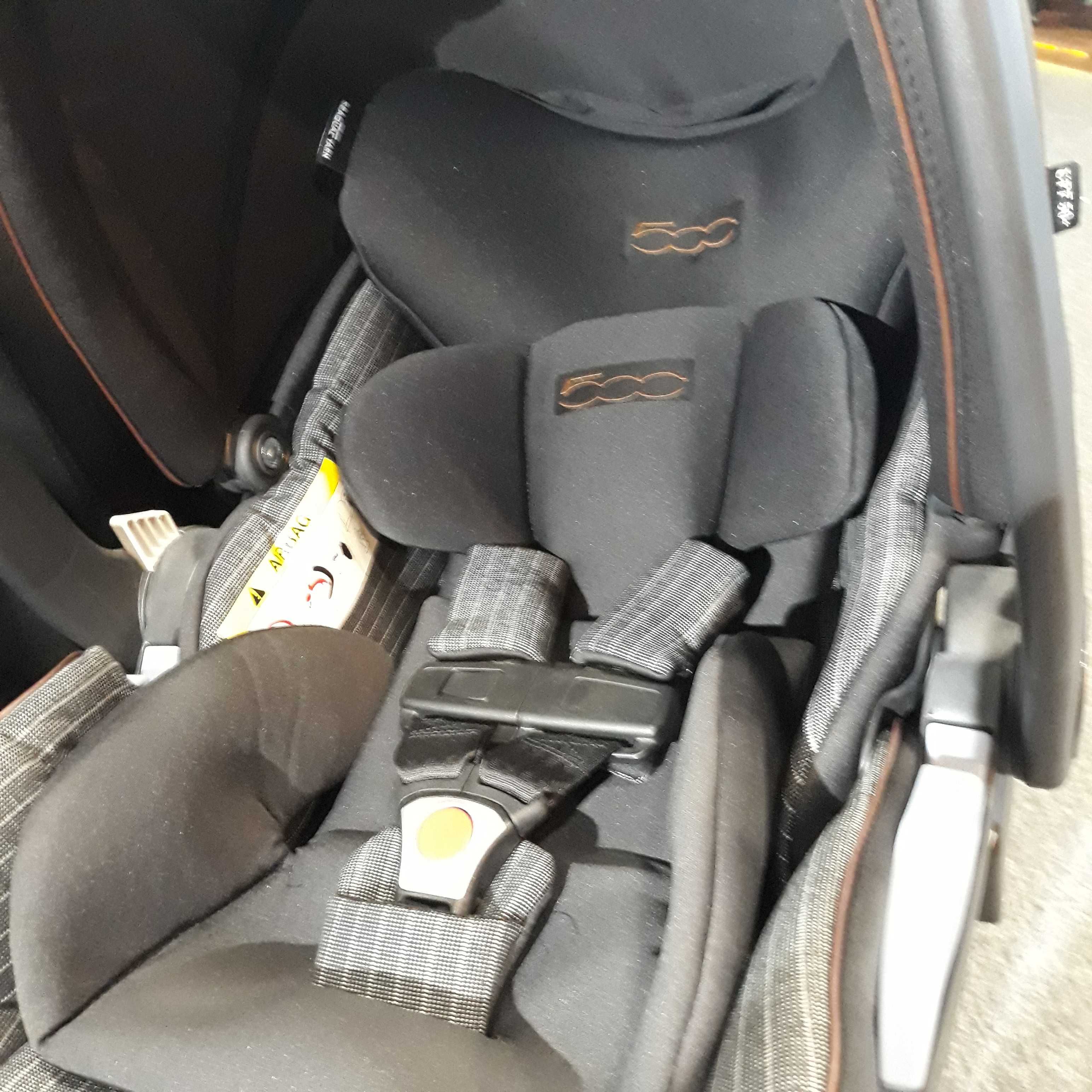 Rozkładany Fotelik Peg perego Viaggio Lounge  Fiat 500 + baza isofix