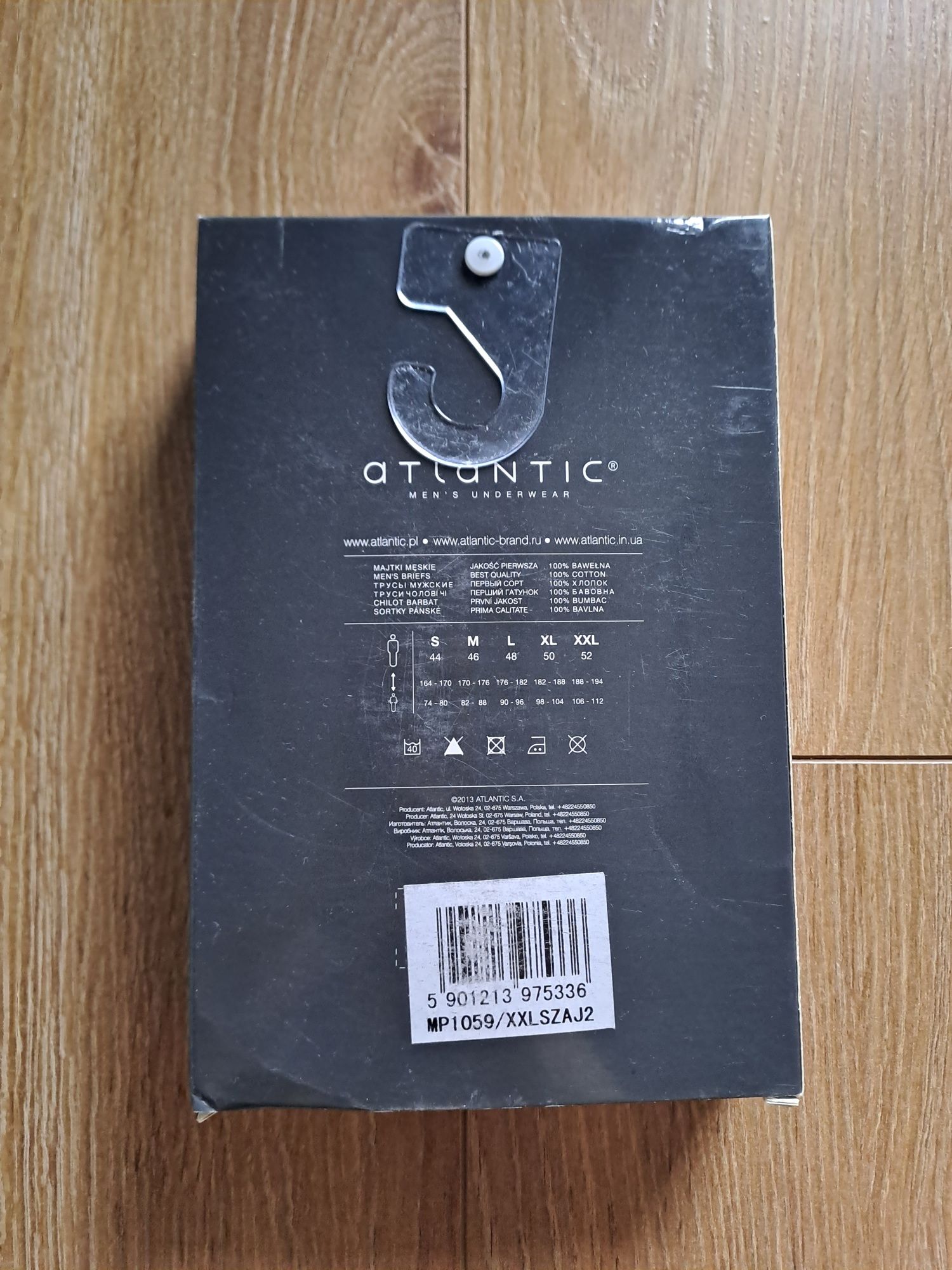 2+1 Slipy męskie Atlantic, rozmiar XXL, 2PACK, classic
