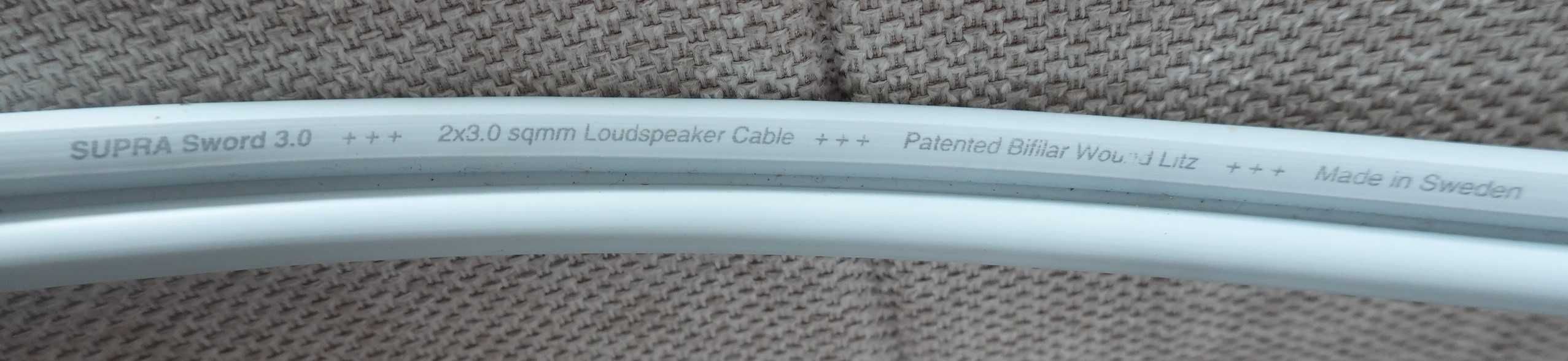 Cabos para colunas de som - Supra Sword 3.0.