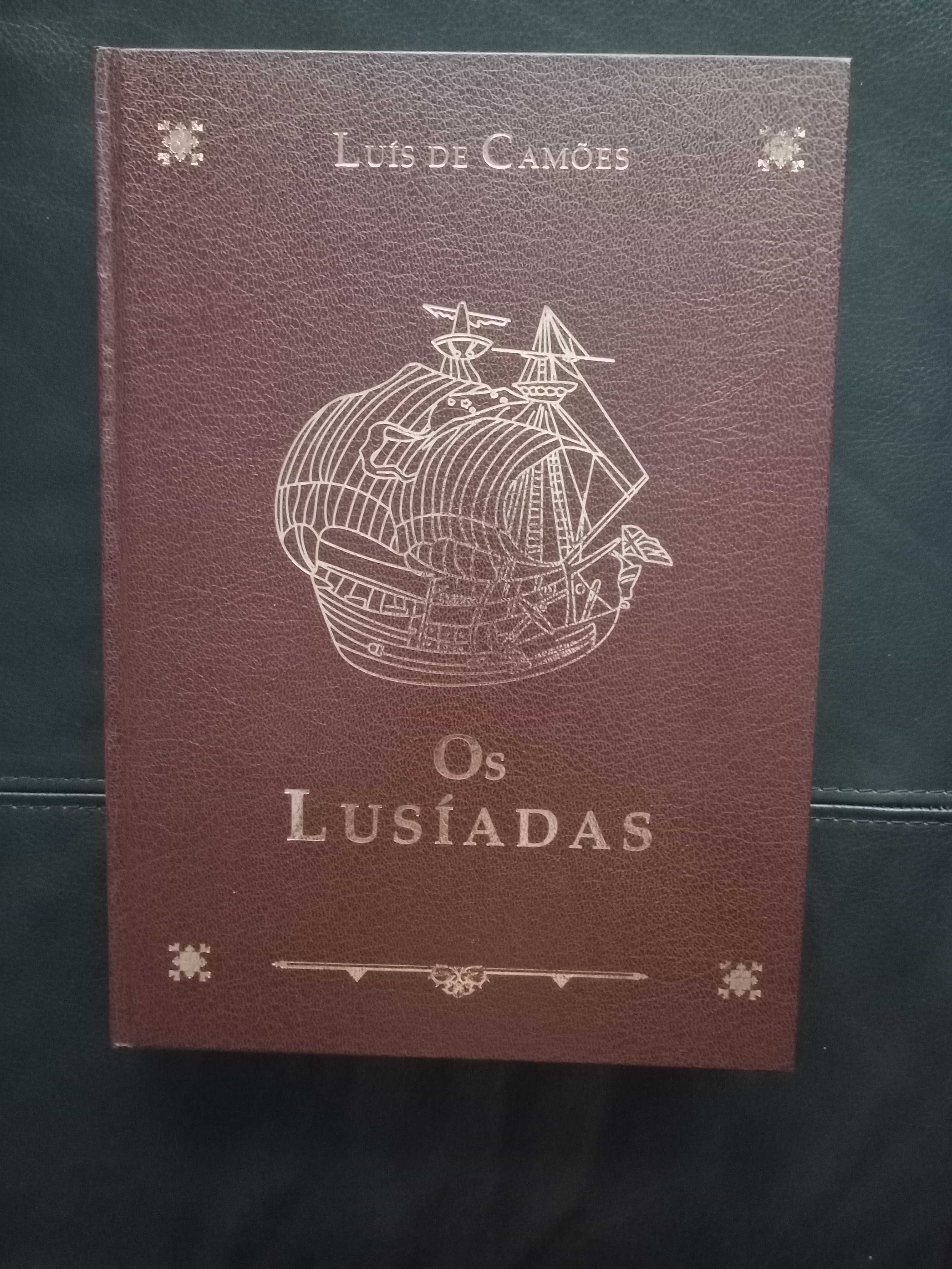 Livro Lusíadas novo, encadernação de luxo