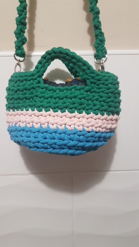Torebka handmade,ze sznurka wiskozowego