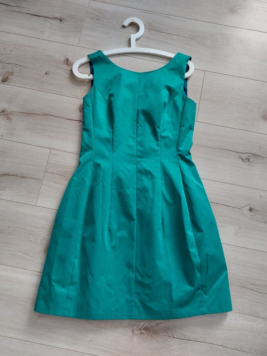 Damska sukienka, rozmiar 38, kolor butelkowa zieleń, firmy ANDARO