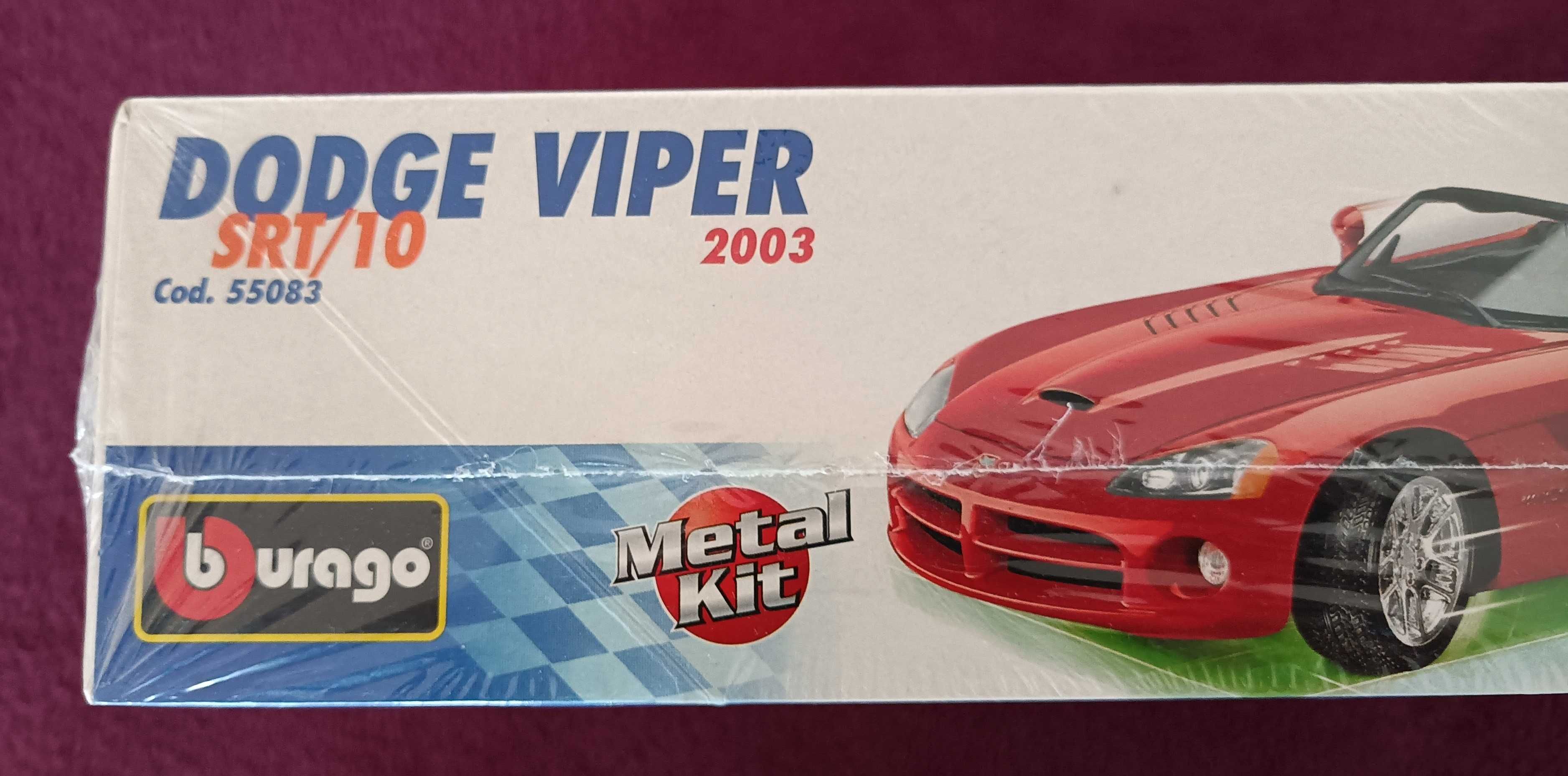 Model do składania Bburago Dodge Viper 1/24