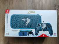 Zestaw Etui Glow Nintendo Switch/Lite/OLED +kontroler przewodowy Zelda