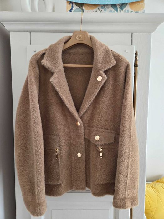 Alpaka kurteczka beżowa