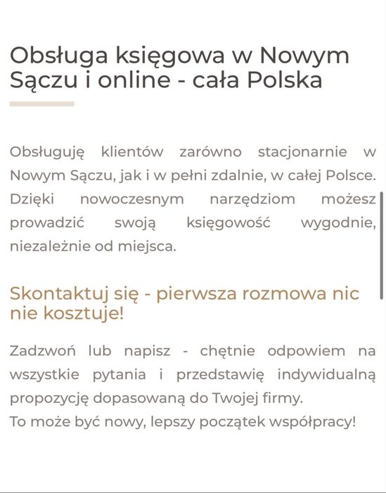 Usługi księgowe Biuro Rachunkowe Zdalna księgowa