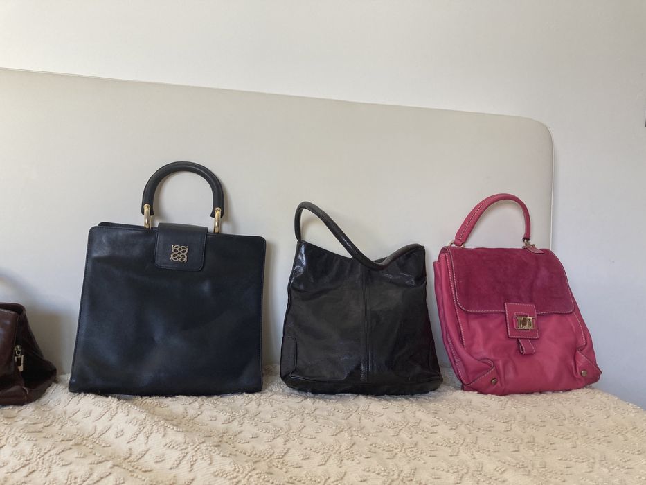 Malas e carteiras de senhora em pele couro verdadeiro