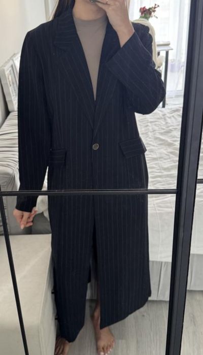 Пальто піджак в полоску в стилі BAZANE