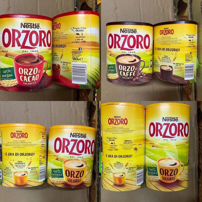 Акція!Orzoro caffe, cacao, solubile , ячмінна кава orzo bimbo